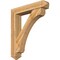 Ekena Millwork Legacy Arts and Crafts Rough Sawn Bracket w/ Offset Brace, Western Red Cedar, 8"W x 42"D x 48"H BKT0806X42X48LEC03RWR - alternate 1
